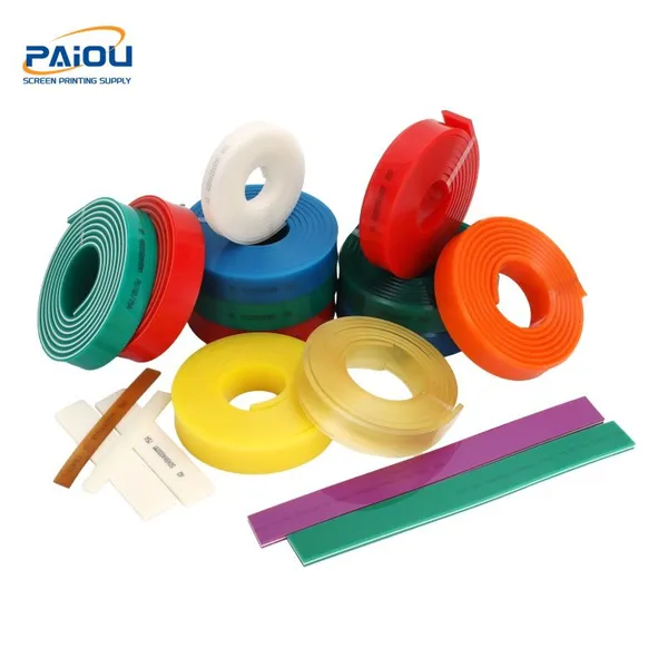 Screen Printing Supplies Rubber Blade Polyurethane Screen Printing Squeegee