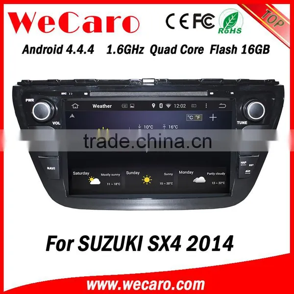 Wecaro WC-SU8073 8" Android 4.4.4 WIFI 3G Touch Screen Car Dvd Player Navigation System for Suzuki Sx4 Car Stereo 2014 photo-3
