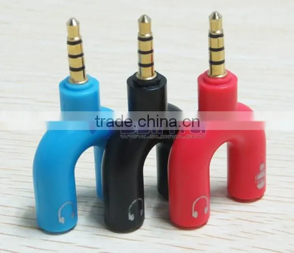 Earphone Headphone Jack Ear Cup Splitter Adaptor Music Share Set photo-6