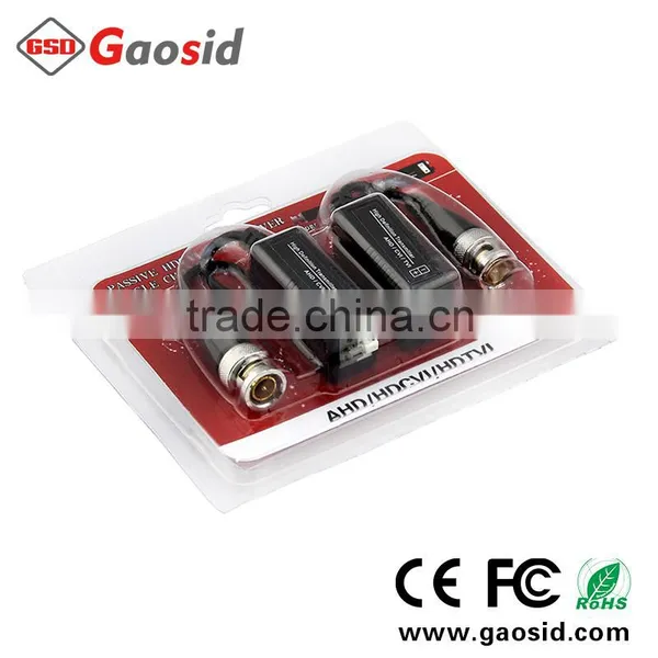 CE FCC ROHS 1CH Passive Video Balun for CCTV, Video Balun/passive Video Balun