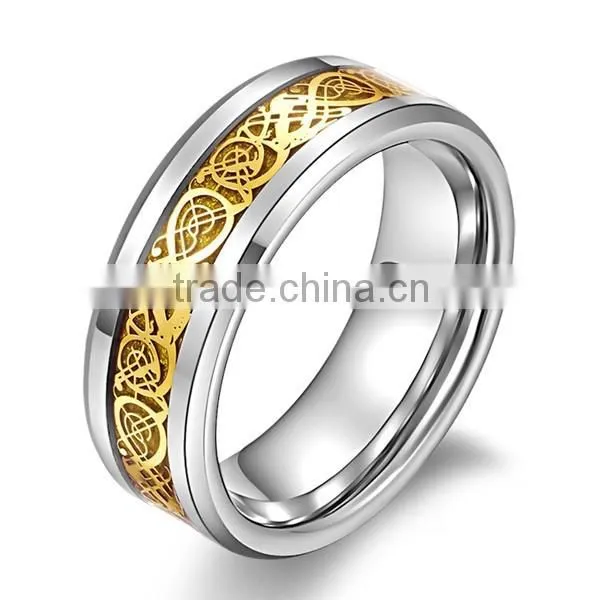 New Arrival Noble Unisex Fashion Electroplating Titanium Gilded Dragon Piece Environmentally Friendly Ring photo-3