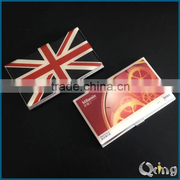 Stainless Steel Name Card Case With Epoxy Logo photo-2