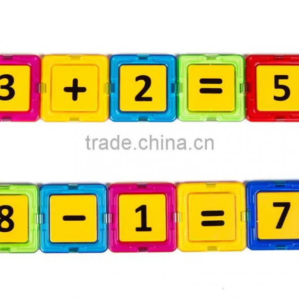 DIY Educational Plastic Magnetic Connecting Building Blocks photo-6