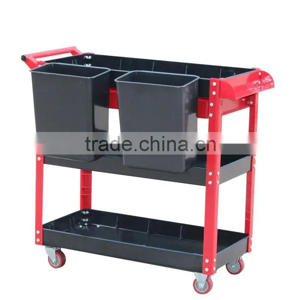 Best-selling Foldable 4 Layer Tool Trolley Multifunction Plastic Tool Trolley Cart Supplier's Choice photo-4