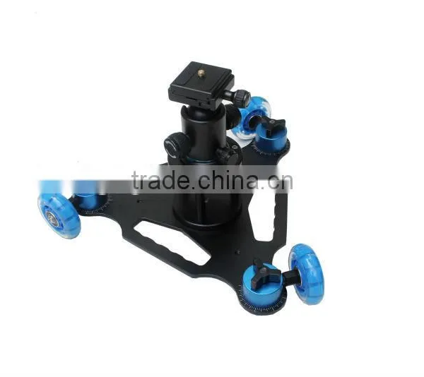 Dolly Kit Skater 3 Wheel Dolly Kit Skater 3/8" Thread for Video DSLR Camera photo-3