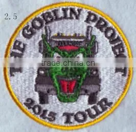 the Round Shape Design Patches Custom Embroidery Patches Iron-on Style photo-5