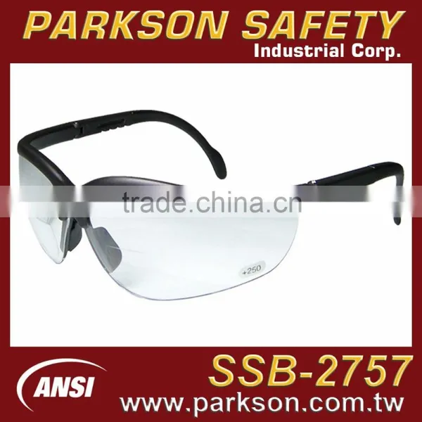 Taiwan Bifocal Lens and Adjustable Nylon Legs Safety Spectacle With ANSI Z87.1 Standard SSB-2757