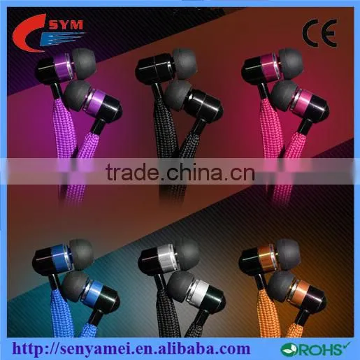 In-Ear Earphone With Braided Cable Headphone With Mic Low Price Promotional
