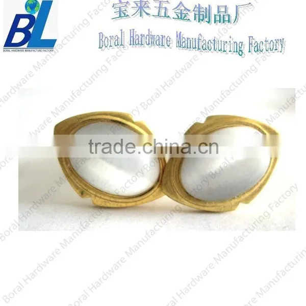 Unique Brass Custom Enamel Cufflinks for Gentlemen photo-2