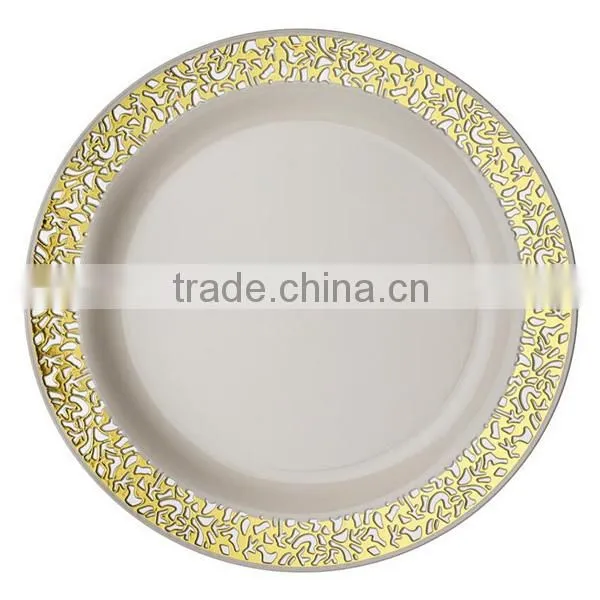 6'' Plastic Silver Seashell Plates photo-5