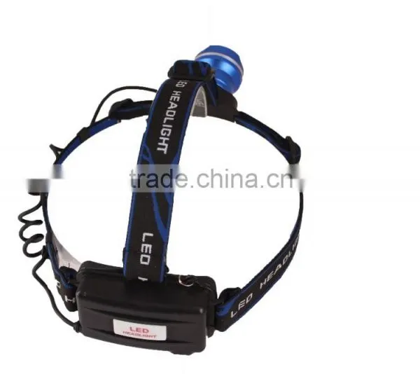 High Power Rechargeable Zoom Function LED Headlight Aluminum Headlamp photo-5