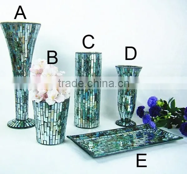 Stained Glass Nativity Candle Holder and Vase