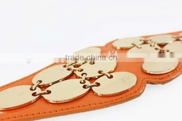 Hot Sale Women's PU Fashion Girls Dresses Belt With Shiny Metal Accessories for Dress photo-6