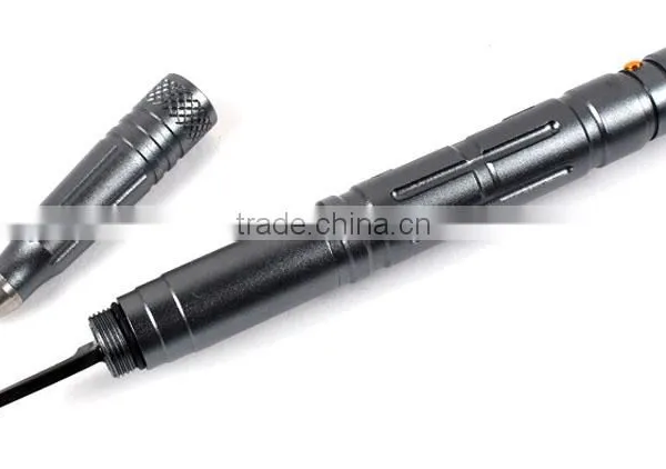 3*LR754 Battery Aviation Aluminum Writing Ballpoint Smooth Surface Tactical Pen Self Defense With Emergency Hammer photo-5