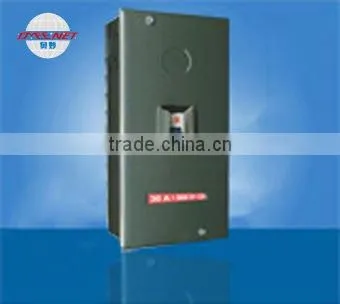 Single Throw 30A 500V Black Knife Switch PC Cover Locking Switch Cover