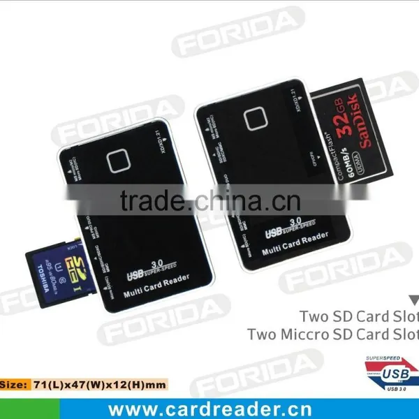 Classic Style Mirror-like Surface 3.0 All in One Card Reader photo-3