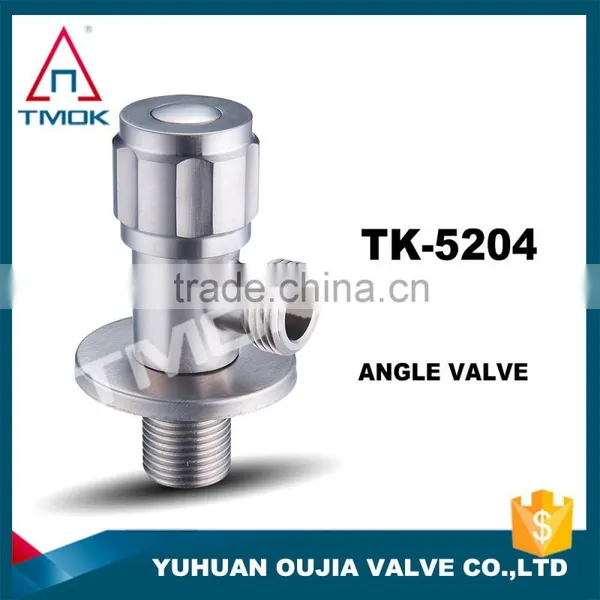1/2*3/4" Stainless Steel Angle Valve Male NPT Thread Control Valve Return Flow Water Full Port Lead Free Chromed Fittings