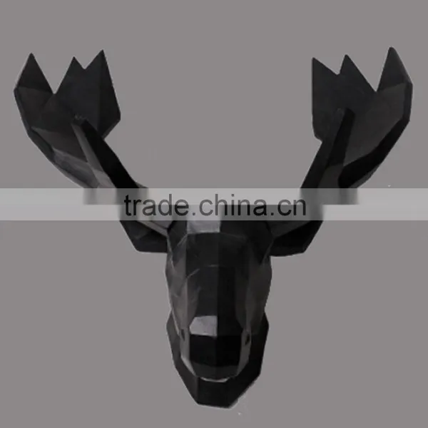 White Polyresin Deer Head Wall Decoration photo-2