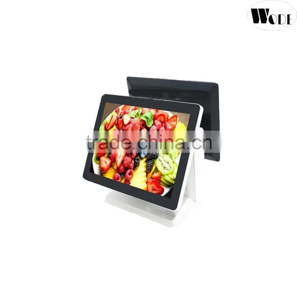 Cheap Price 15 Inch Flat Panel Touch POS System/Dual Screen Pos Machine