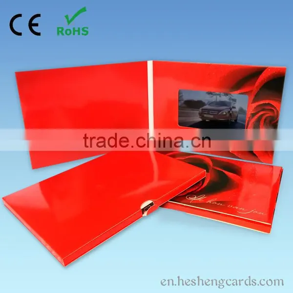 Wedding Invitation Video Greeting Card/lcd Video Brochure Card photo-3