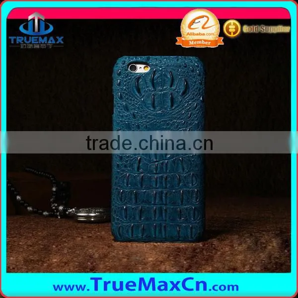 Excellent Crocodile Grain Leather Case For Iphone6 4.7 Mobile Phone Case in Stock ,Cow Leather Case for IPhone6 6+ photo-6