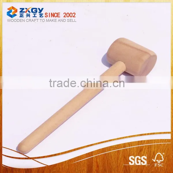 Wood Hammer Handle With Rubber Hammer Tip