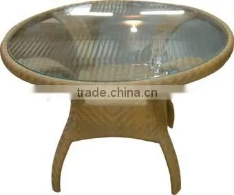 Outdoor Furniture Rattan Table With Different Table Top photo-2