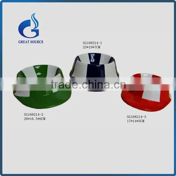 cap shape ceramic dog bowl wholesale