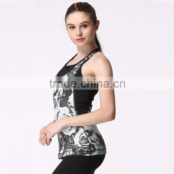 2015 Running Stringer Vest, Popular Nice Design Yoga Vest for Ladies photo-4