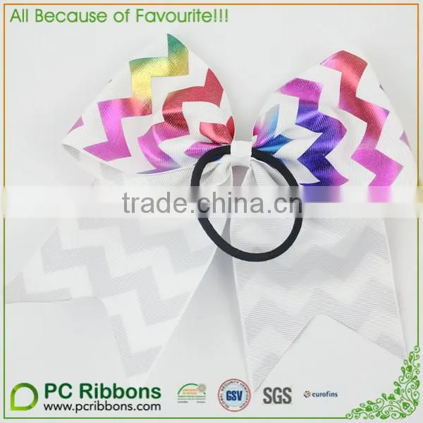 6.5" High Quality Rhinestone Cheerleading Bow For Girls photo-2