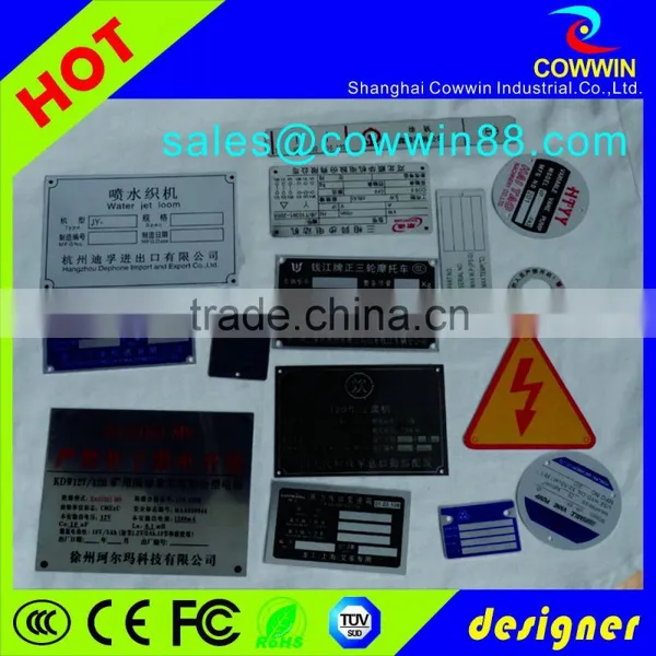2016 Bulk Custom Printing Steel Nameplate With Serial Number photo-5