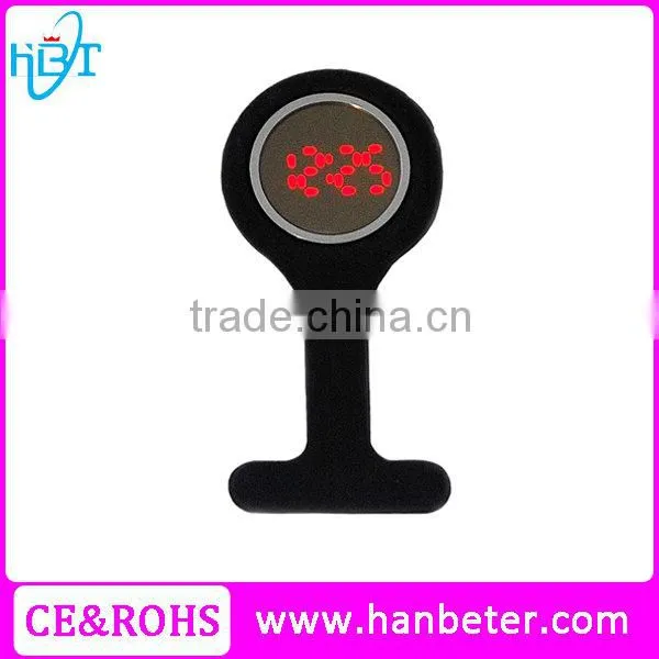 Silicone Rubber Cheap Medical Clip Digital Big Smile Face Thin Nurse Watch photo-5