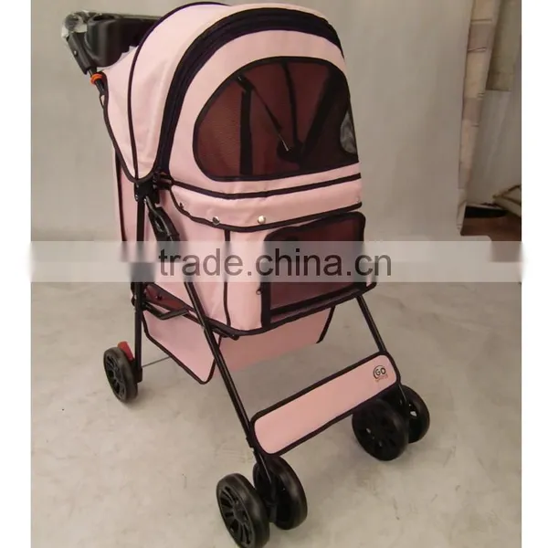 2016 Pet Stroller With 3 Point Canopy With Game Entrance Window,with Good Designs 4 Wheels Keep Your Pet Safe and Comfortable photo-2