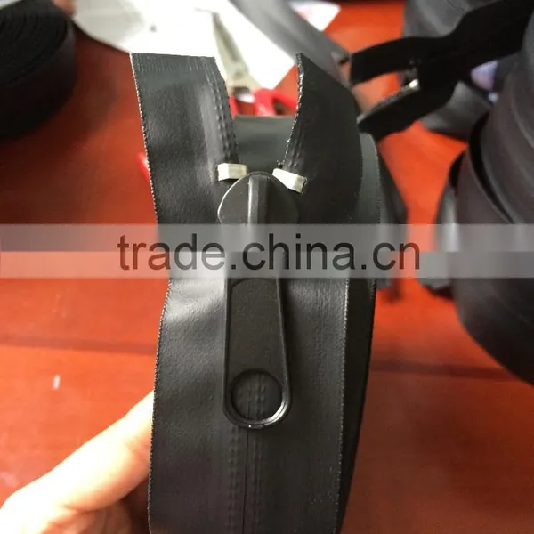 Big Size Black and White Long Chain Waterproof Zipper photo-5