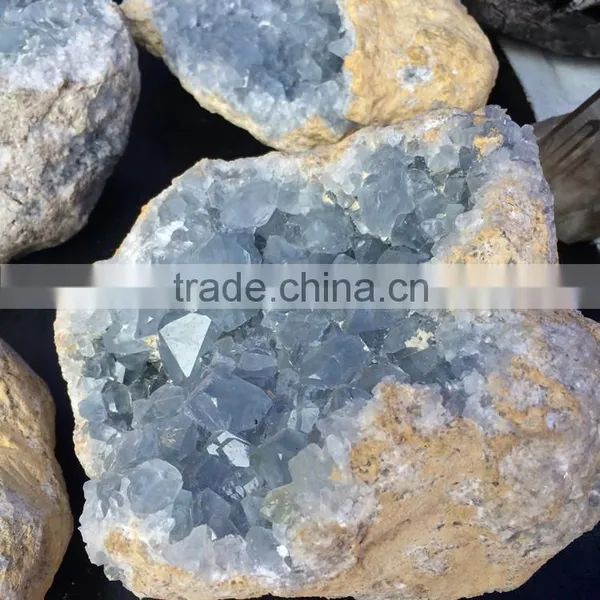 Natural Rock Blue Spar Kyanite Geode Crystal Stone For Sale photo-3