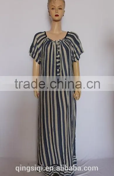 Fashion Short Sleeve Arab Lady Long Gown photo-3