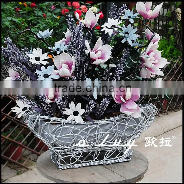 Creazying Weaving Boat Shaped Flower Baskets photo-2