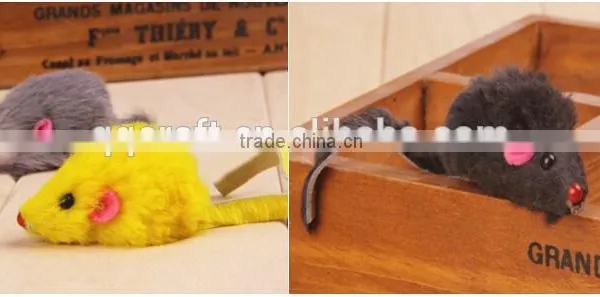 Long Haired Mice Cat Toy Funny Colored Fur Mice Toy For Kitten photo-2