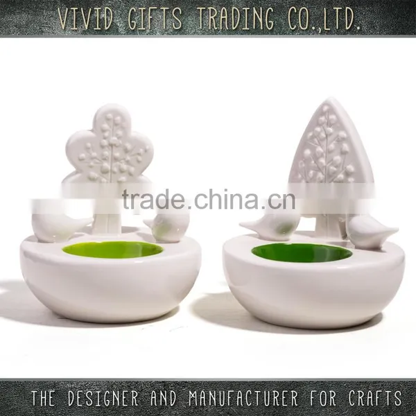 Wholesale Porcelain Cheap Modern Christmas Candle Holder photo-3