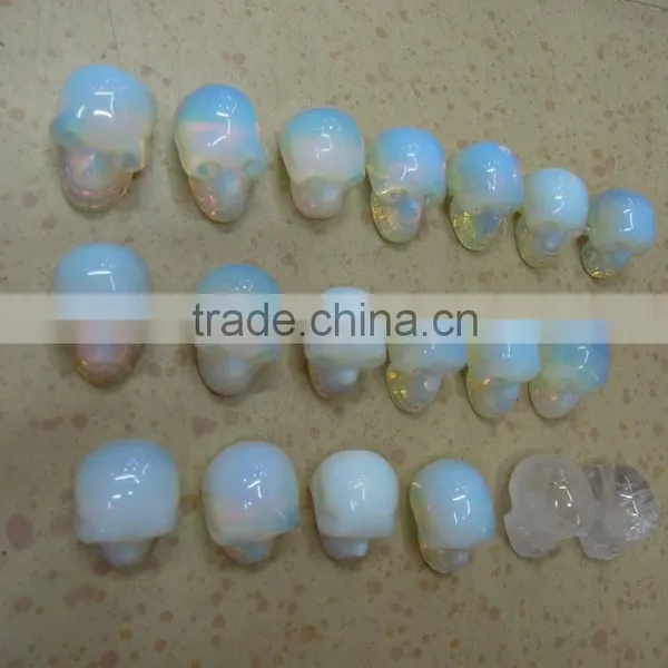 Wholesale Human Skull Skeleton Man-made Opal Crystal Products photo-3