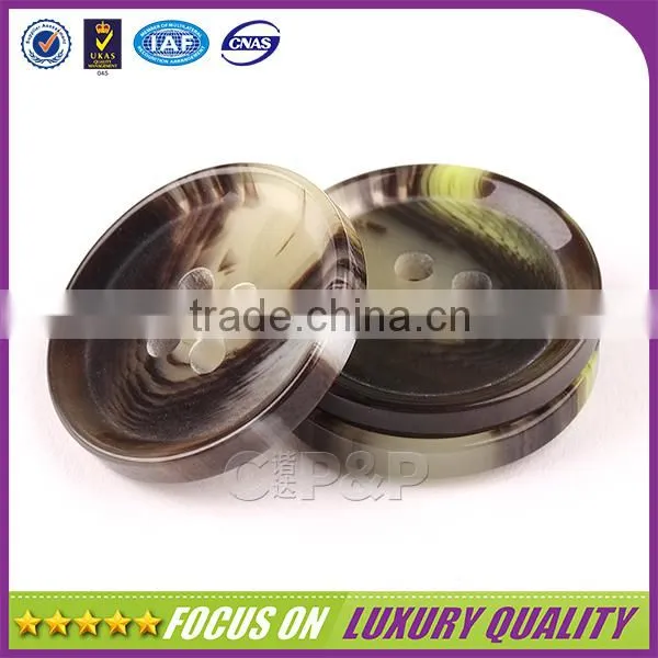 High Quality Plastic Made Resin Button Suit Lmitation Horn Button photo-3