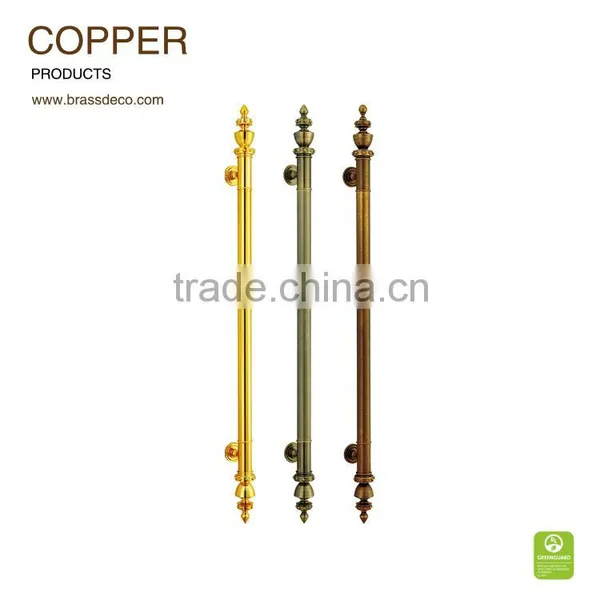 Hotel Entrance Door HK809 Copper Door Luxurious Handle