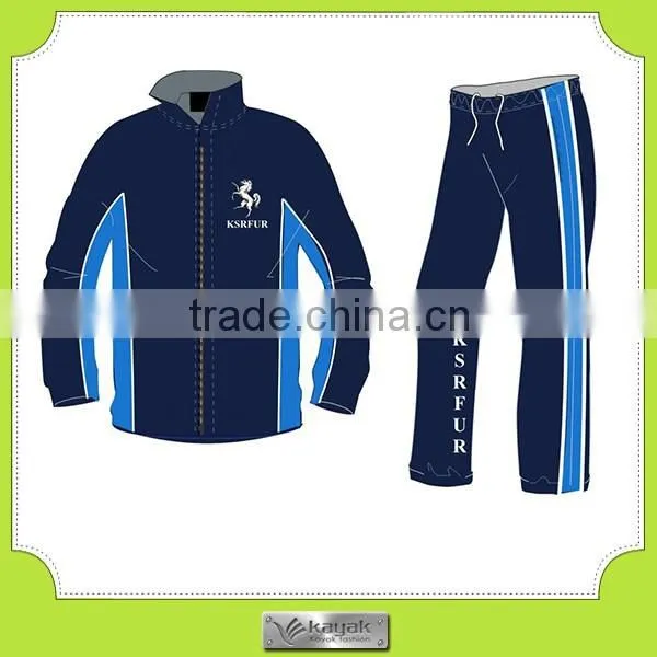 Customzied Nylon Navy High Quality Men's Tracksuit photo-4