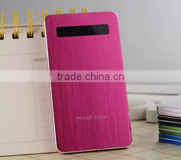 Ultrathin Metal Durable Portable Lcd Display USB External Backup Battery Charger Promotional Gift 4000mah Power Bank photo-4
