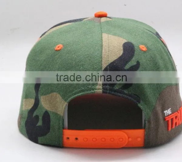 Adults Age Group and Embroidered Pattern Hatter Snapback Camo Caps photo-5