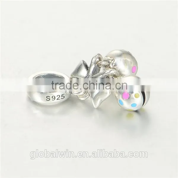 Floating Bracelet Charms European Charm Bracelet Necklace 100% Real 925 Sterling Silver S217 Aaa Cubic Zirconia photo-3