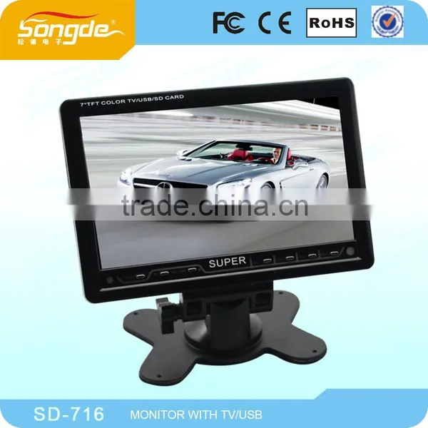 Stand Alone 7 Inch TFT LCD Car Sun Visor TV Monitor