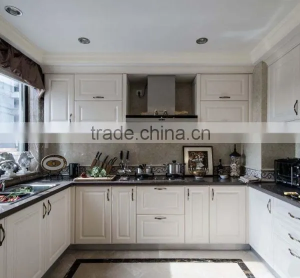 Morden MDF With High Glossy White Kitchen Cabinet for Home or Hotel Furniture Manufacturing photo-3