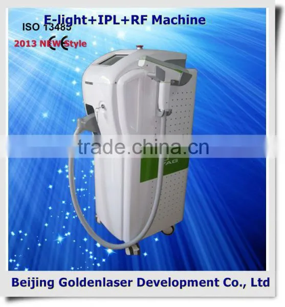 2013 Laser Tattoo Removal Slimming Machine Cavitation E-light+IPL+RF Machine Supersonic Face Care Beauty Machine