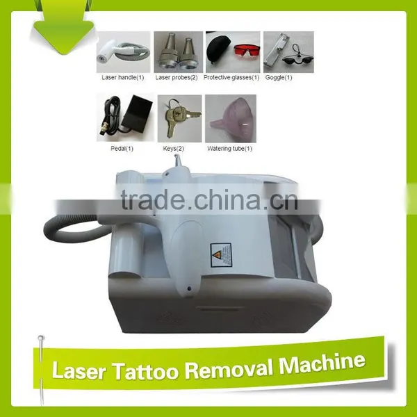 Laser Tattoo Removal Equipment Pro Q Switched Nd Yag Laser Tattoo Vascular Tumours Treatment Removal Machine With 1064nm And 532nm Treatment Tips photo-4